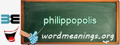 WordMeaning blackboard for philippopolis